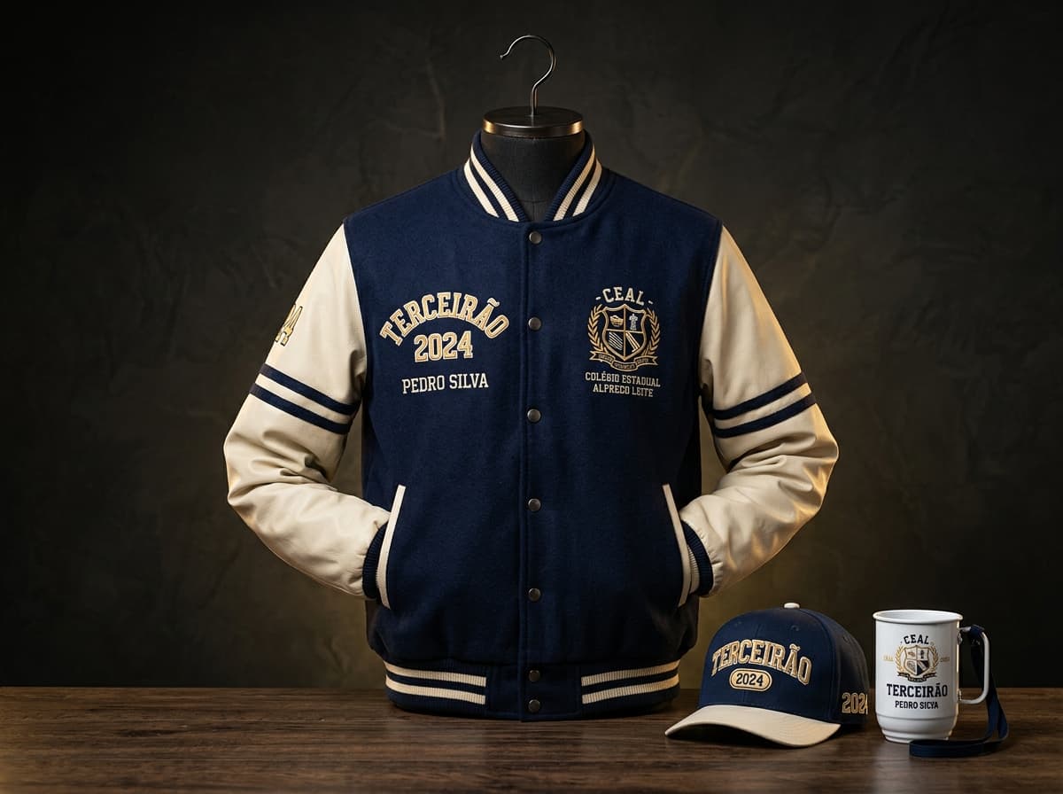 Combo Jaqueta College Varsity
